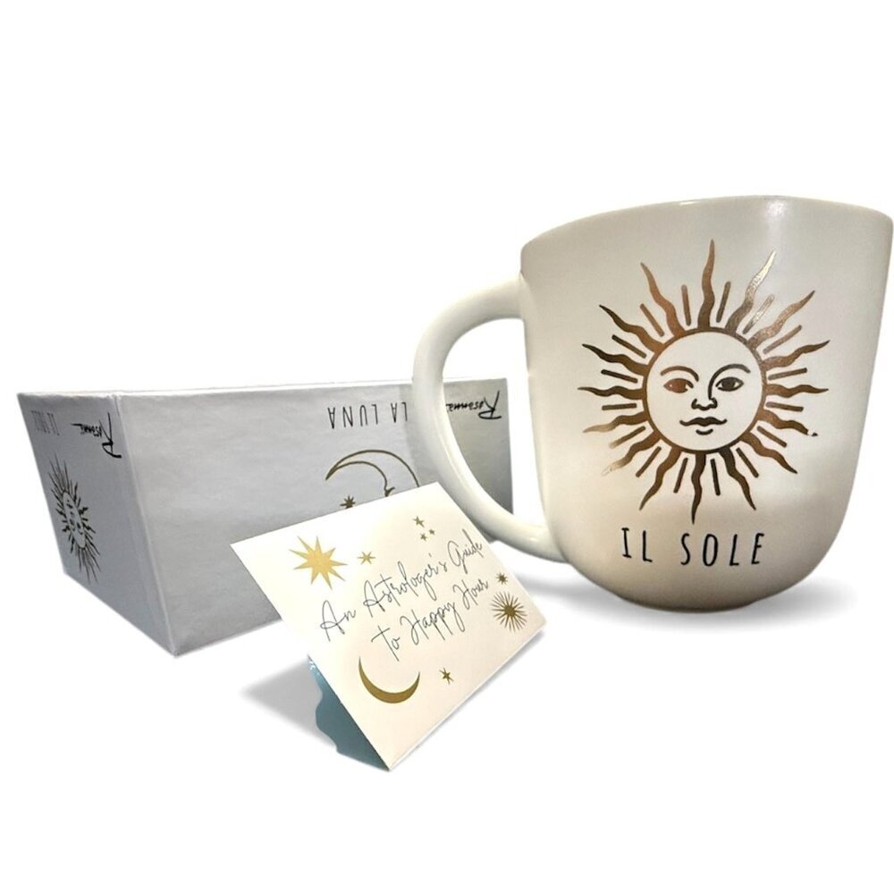 Rosanna Tableware Stardust Sun And Moon Ceramic Coffee Mug With Gift Box New - Picture 3 of 8